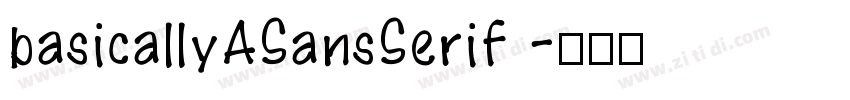 basicallyASansSerif 字体转换